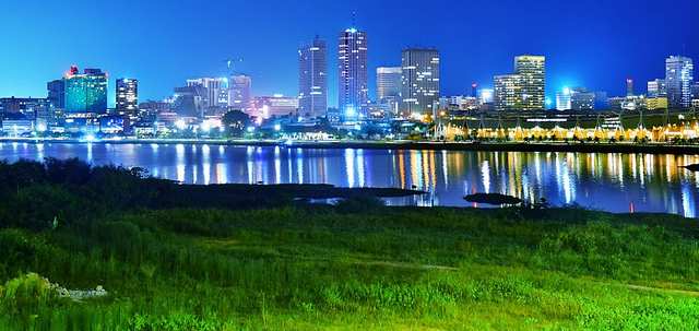 Le Plateau depuis le Pont ADO, Abidjan