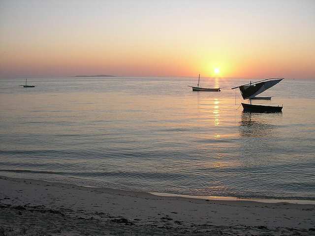 View east towards a Bazaruto Archipelago island
