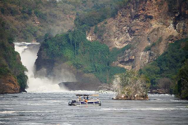 Murchison Falls view from Nile
